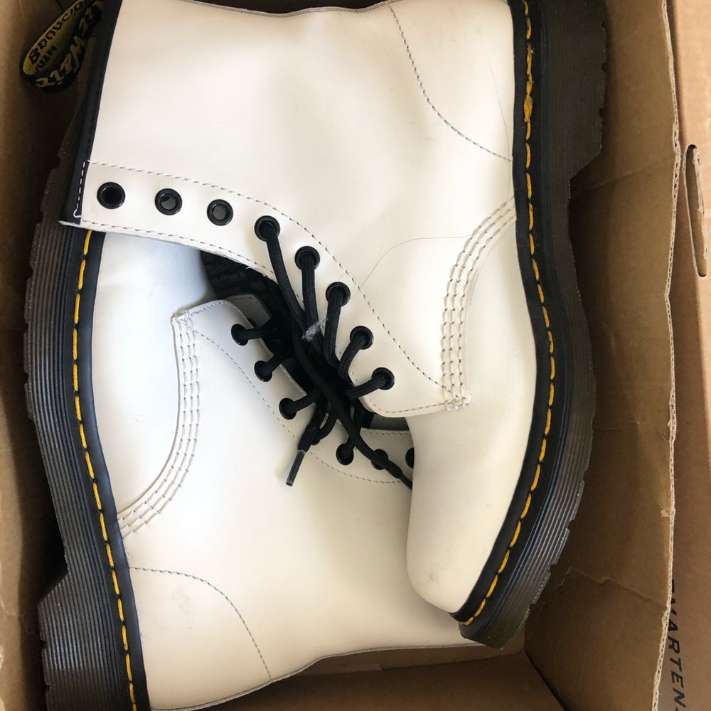 White 1460 Dr. Martens